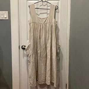 L.F. Markey Cameron Linen Dress ~ Oatmeal (8)